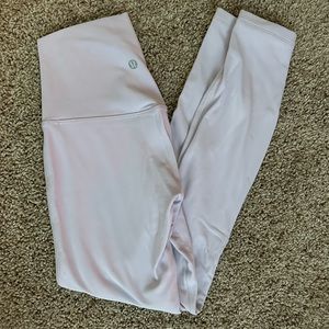 Lululemon Lavender Align High Rise Fleece Lined Size 2